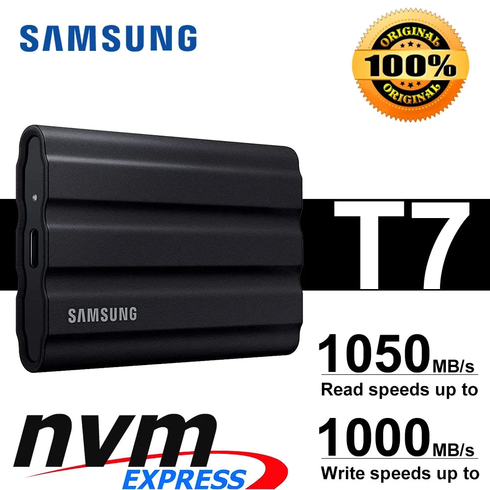 Samsung T7 Shield SSD 1TB 2TB High Speed External Solid State Disk Hard Drive SSD USB 3.2 Gen2 For Desktop Laptop disco duro