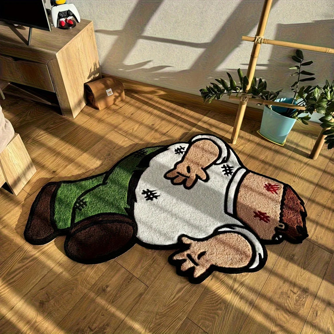 VIKAMA Parody Home Pete Carpet Cartoon Character Living Room Bedroom Carpet Home Living Room Theme Decoration
