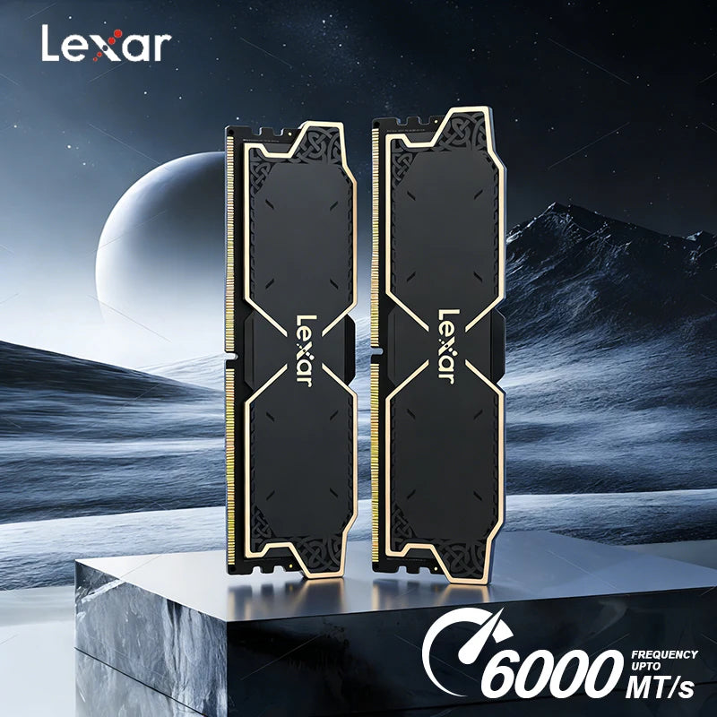 Lexar DDR5 RAM 16GBx1/16GBx2 6000MHz C36 Gaming Computer Memory Intel XMP 3.0 & AMD EXPO Overclocking Memorys for Desktop